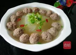 Winter Melon Meatball Soup Recipe Illustration 7