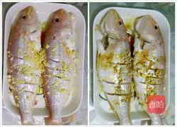 Illustration of how to make pan-fried golden thread fish 3
