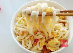 Illustration of how to make braised noodles with tomatoes and eggs 20