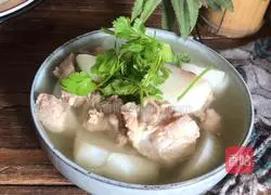 Illustration of how to make stick bone radish soup 15