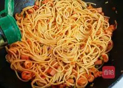 Illustration of how to make shrimp pasta 9