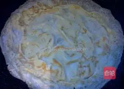 Illustration of how to make spinach with egg skin 2