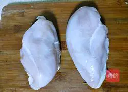 Illustration of how to make cold shredded chicken#light food and reduce fat#1