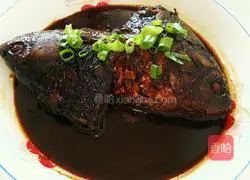 Illustration of how to make braised fish head 6