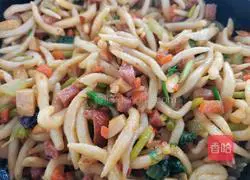 Fried noodles Illustration of how to cook fish 8