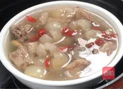 Illustration of how to make braised lamb chops with fresh longan 8