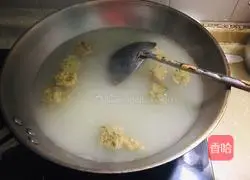 Illustration of how to make radish balls and tofu soup 4