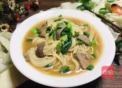 Pork liver noodle soup recipe 12