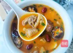 Illustration of how to make fish maw chicken in golden soup 15