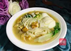 Illustration of how to make tofu noodle soup 13
