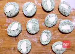 Illustration of how to make steamed spinach dumplings 13