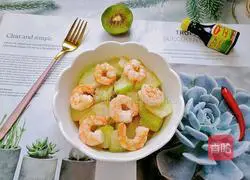 Illustration of how to make fried winter melon and shrimps 10