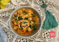 Illustration of how to make egg flower fungus soup 12