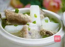White radish pork ribs soup recipe 10