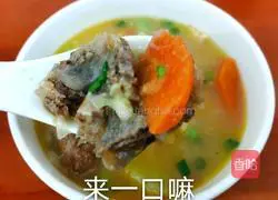 Illustration of how to make potatoes, beef bones and carrots 11