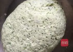 Illustration of how to make spinach steamed buns 2