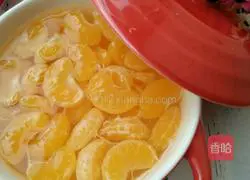 Illustration of how to make oranges in sugar water 8