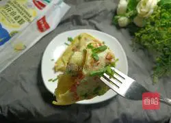 Ham Egg soft pancake - Magic flour recipe 7