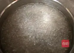 Mango and coconut Illustration of how to make sago juice 1