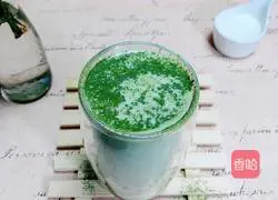 Red Bean Matcha Milk Recipe Illustration 7