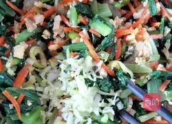 Illustration of how to make vegetable dumplings 6