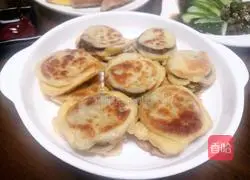 Illustration of how to make pan-fried eggplant cake 8