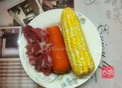 Corn, radish and pork ribs soup recipe 1