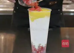 HiTea's same style | Illustration of how to make berry mango nectar 8