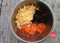 Illustration of how to make carotene stuffed buns 10