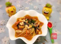 Illustration of delicious hot and sour soup 11