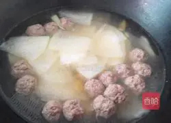 Winter Melon Meatball Soup Recipe Illustration 6