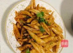 Illustration of making noodles with oil 10