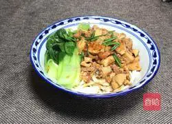 Illustration of how to make tofu braised noodles 15