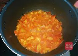 Illustration of how to make tomato and egg drop soup 6