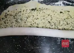 Illustration of how to make black sesame rolls 15