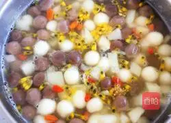 Illustration of how to make rock sugar snow pear glutinous rice balls 10