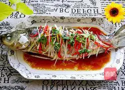 Illustration of steamed grass carp 7