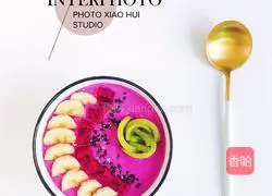 Illustration of how to make dragon fruit and banana smoothie 7