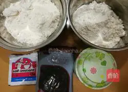 Illustration of how to make colorful bean paste buns 1