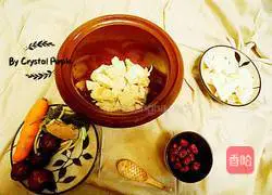 Illustration of making chicken soup with durian shell 2