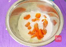 Illustration of how to make carrot steamed buns (little bear head shape) 6