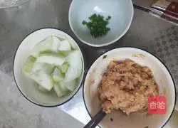 Illustration of how to make winter melon meatball soup (boiled meatballs) 9