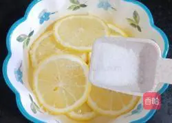Lemon Illustration of making iced black tea 10