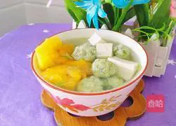 Illustration of how to make papaya tofu dumpling soup 14