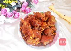 Illustration of how to make braised pig's trotters with soy sauce that is worth a lot of money 14