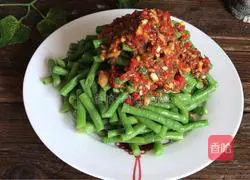 Cold salad Illustration of how to make green beans 9