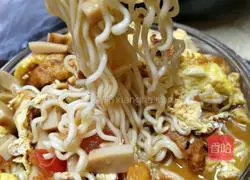 Illustration of how to make tomato and egg noodles 10