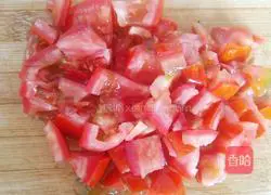 Illustration of tomato and egg noodles 1