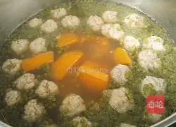 Mung Beans Pumpkin dumpling soup recipe 13