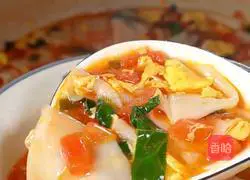 Illustration of how to make tomato and egg noodle soup 7